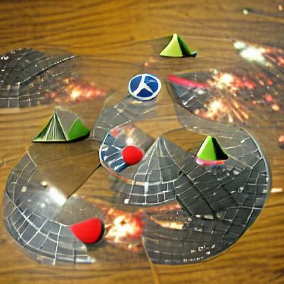 Triangles and Circles Wage War in Space