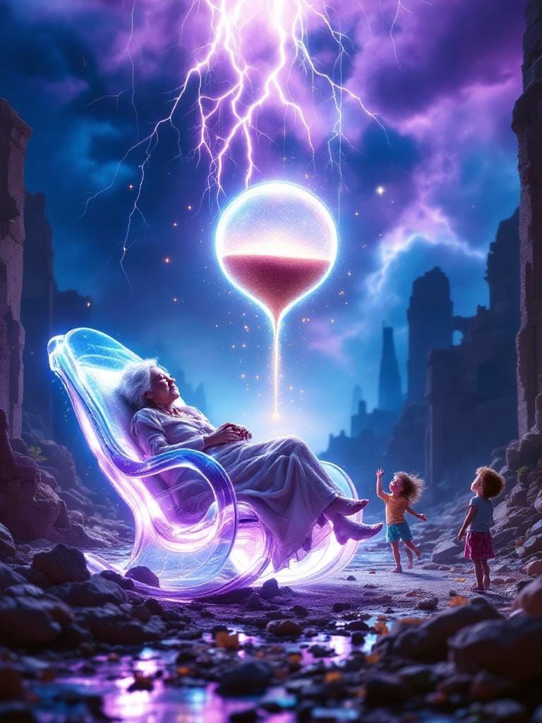 Hourglass Thunderstorm Dreams: Miniature Post-Apocalyptic Sc...