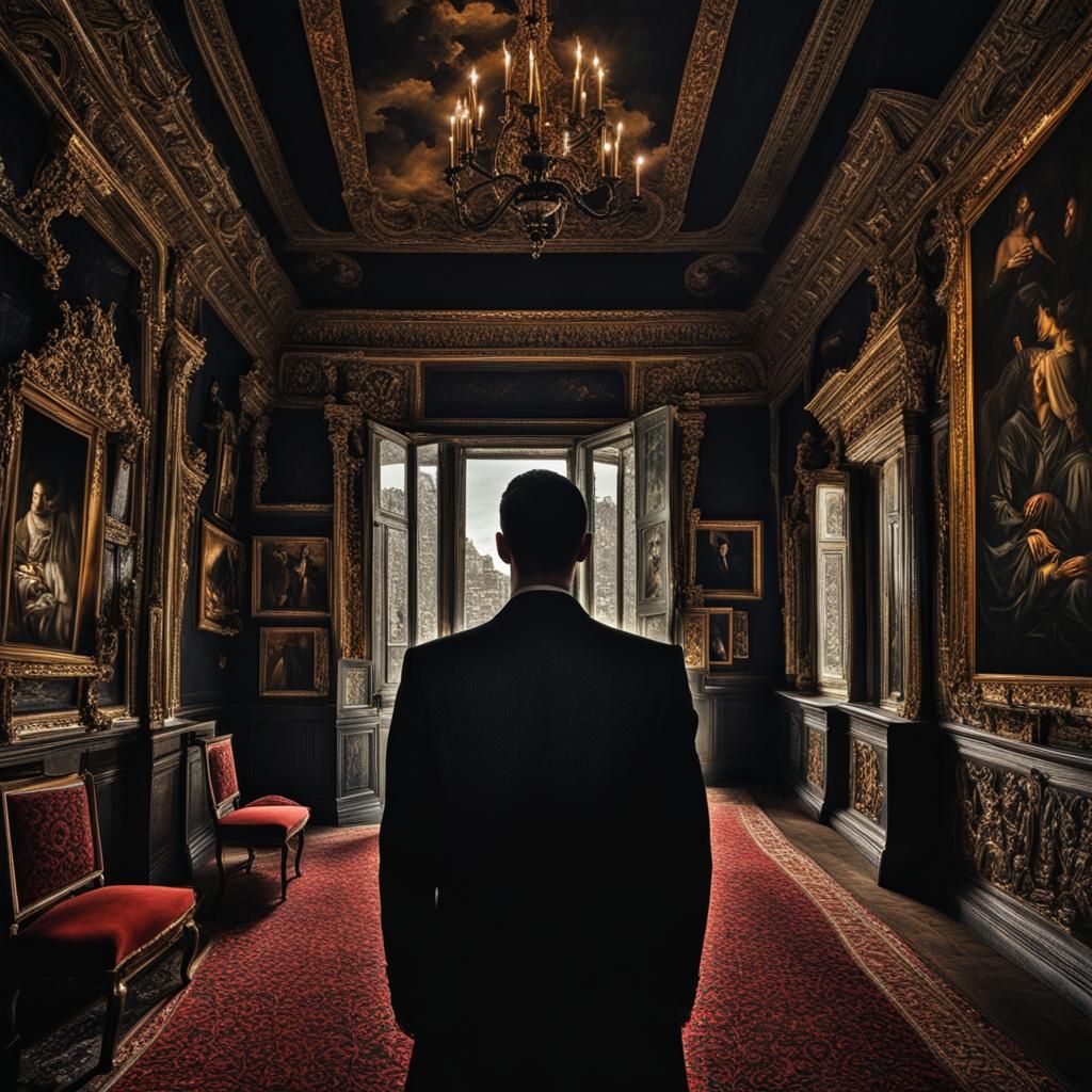 Surreal Heart Image in Dark Cel-Shaded Style