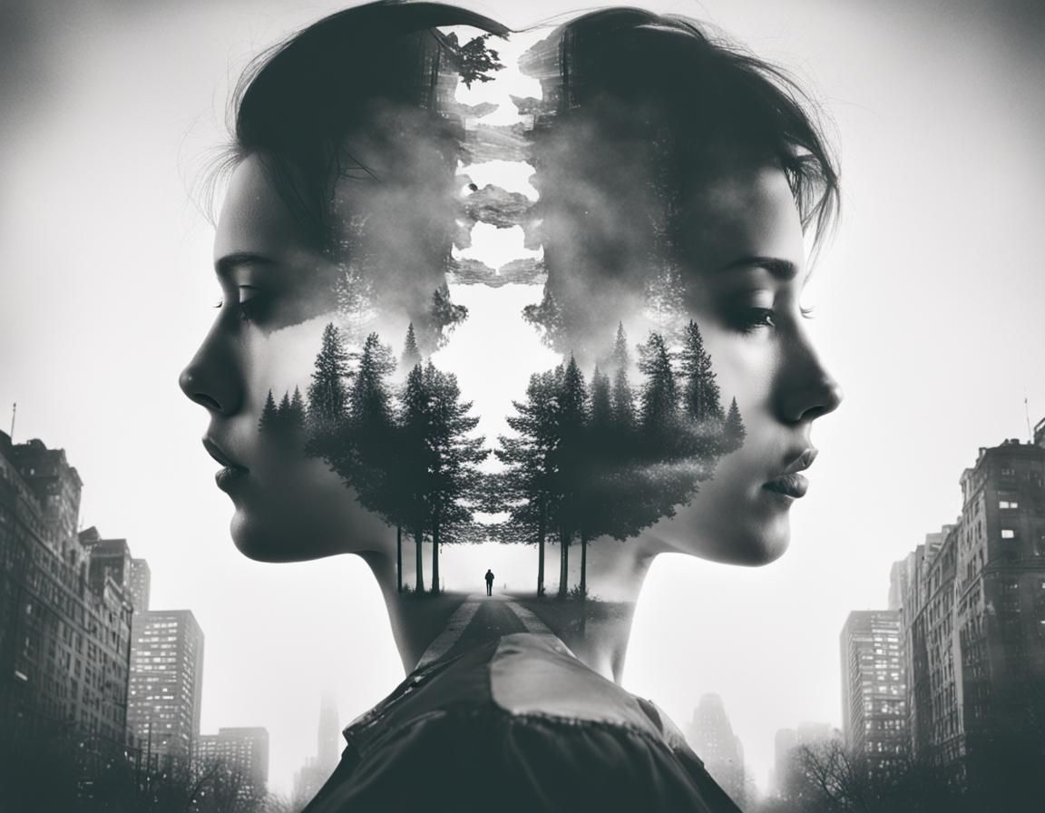 Striking Double Exposure Effect