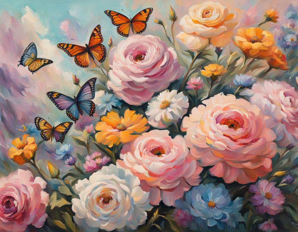 Mafia Funeral with Pastel Ammunition in Impressionist Style