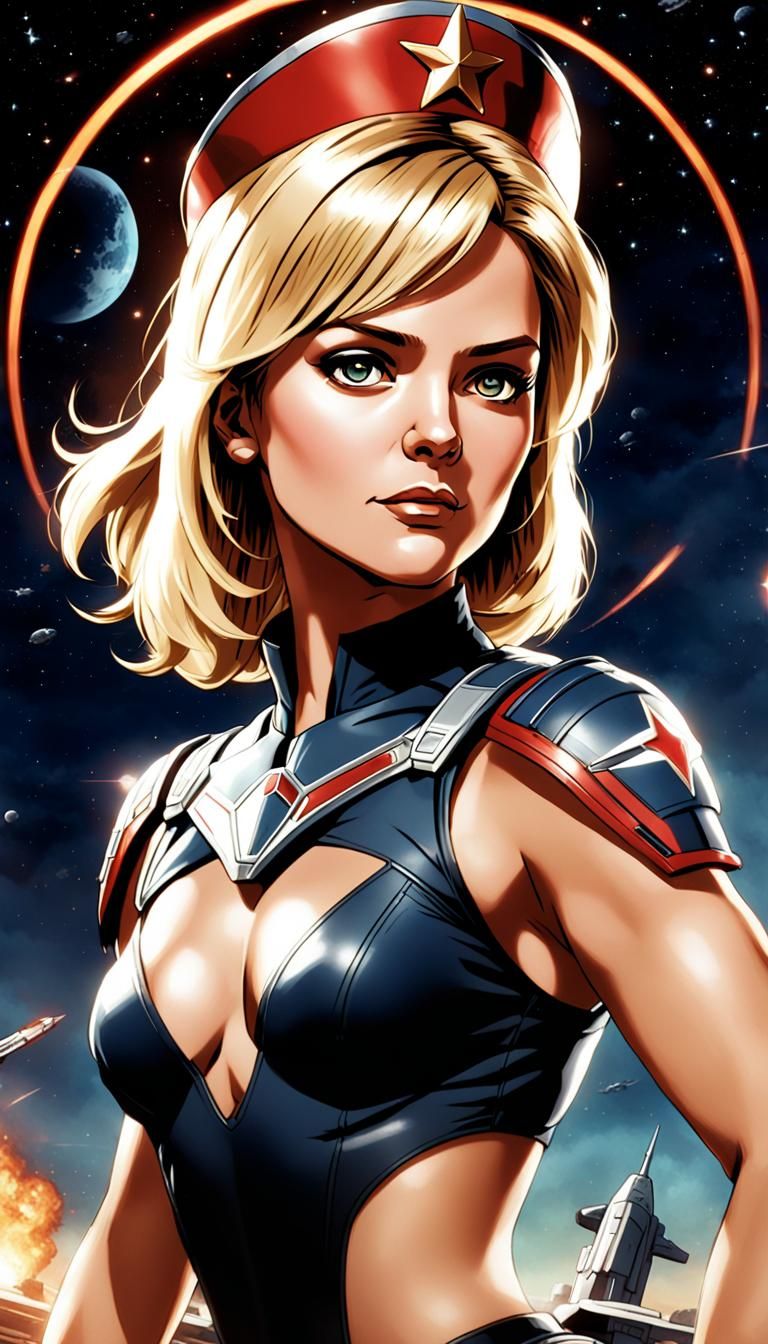 Kara Thrace as Anime Pin-Up Art