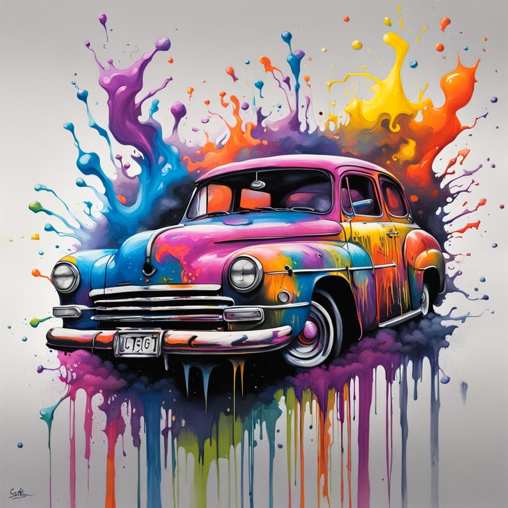 Colorful Graffiti Art in Street Art Style