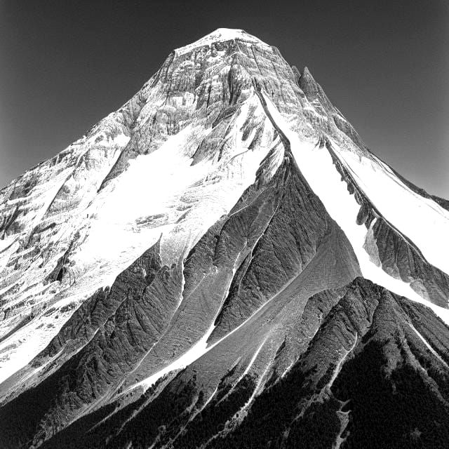 Majestic Mountain Landscape with Glaciers, 8K Resolution