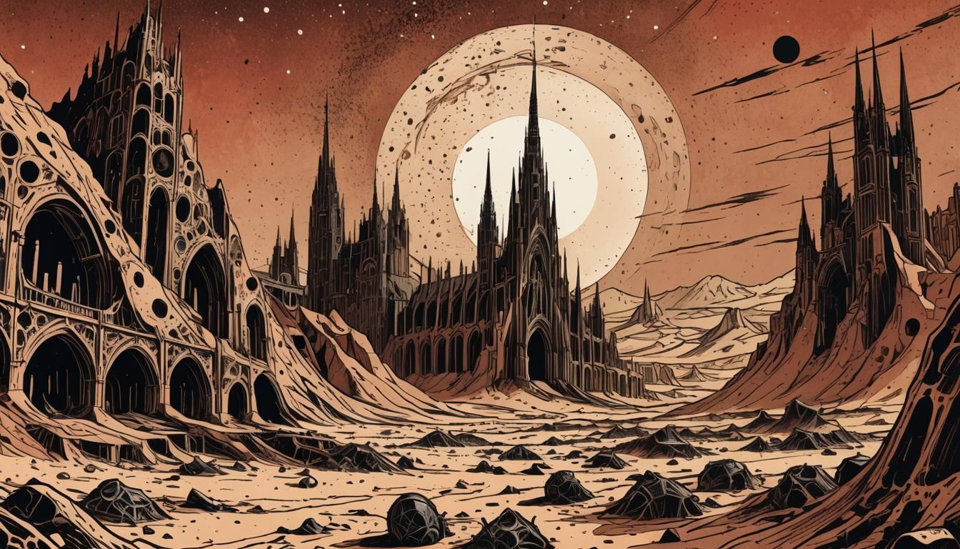 Martian Gothic: A Polish School Comic Book Illustration