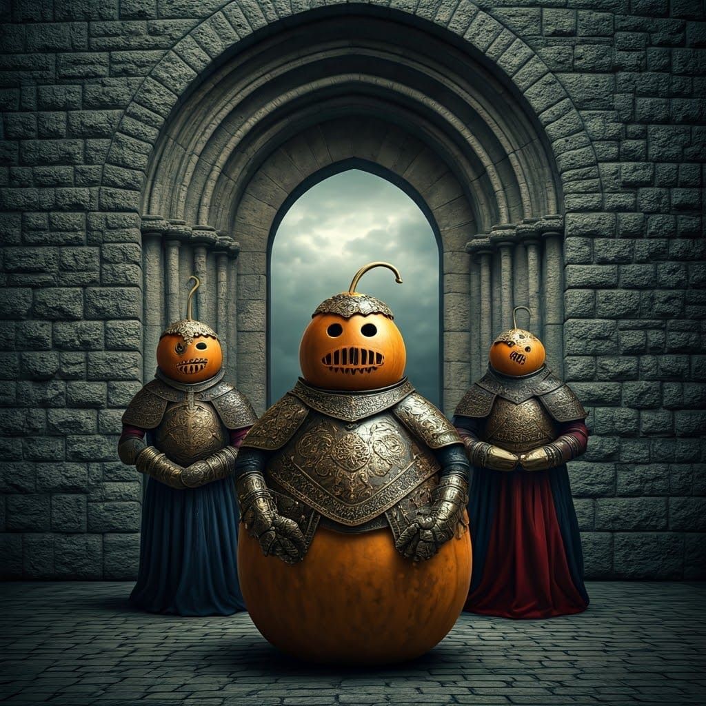 Armored Gourd Guards at Castle Gate