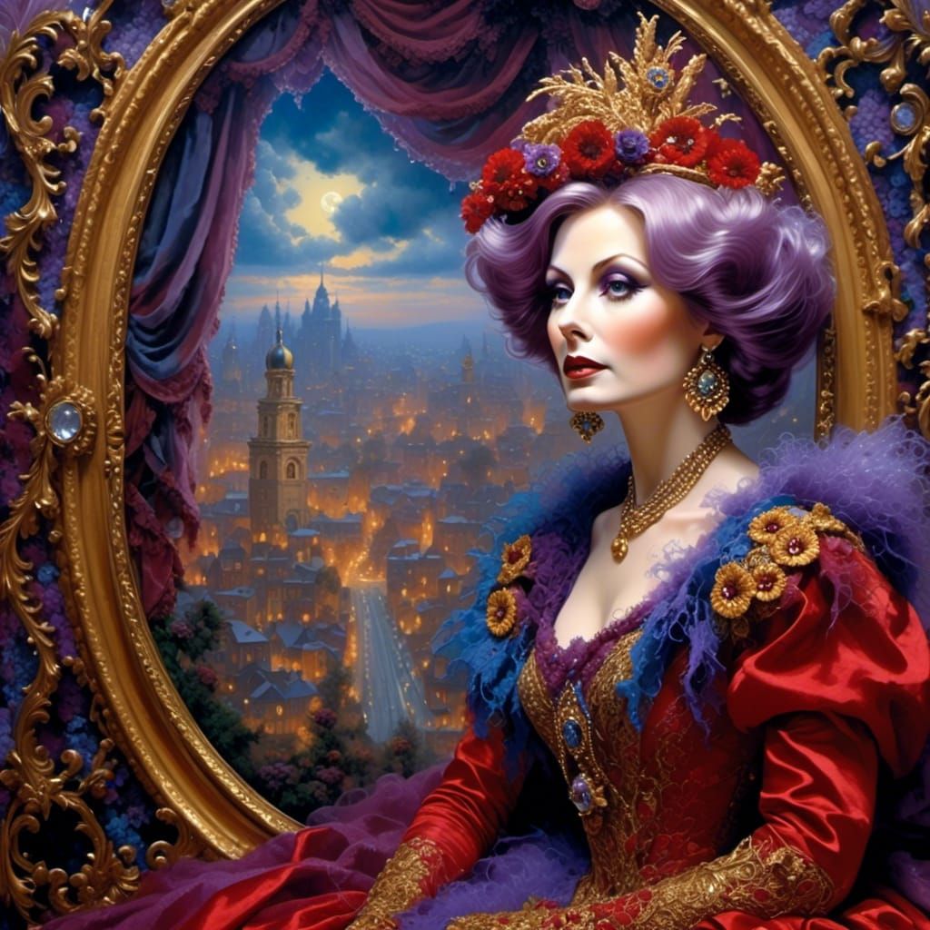 Close up portrait of Greta Garbo