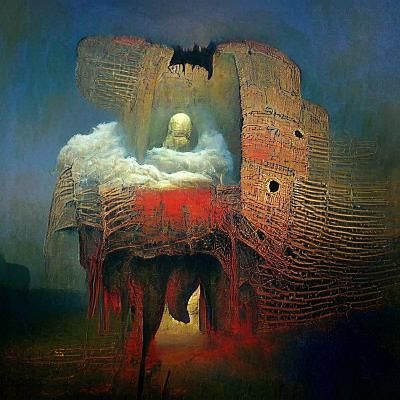 zdzisław beksiński nightmare ww2 dark throne