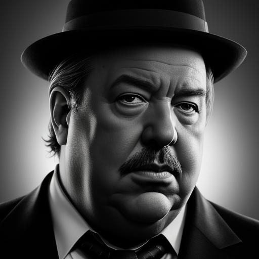 Film Noir Portrait in Hitchcock Style