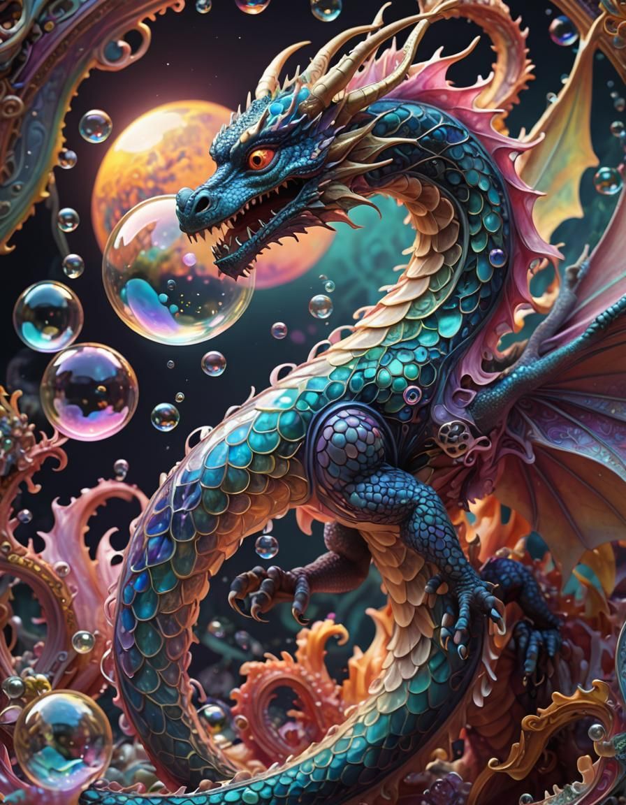 soap bubble dragon