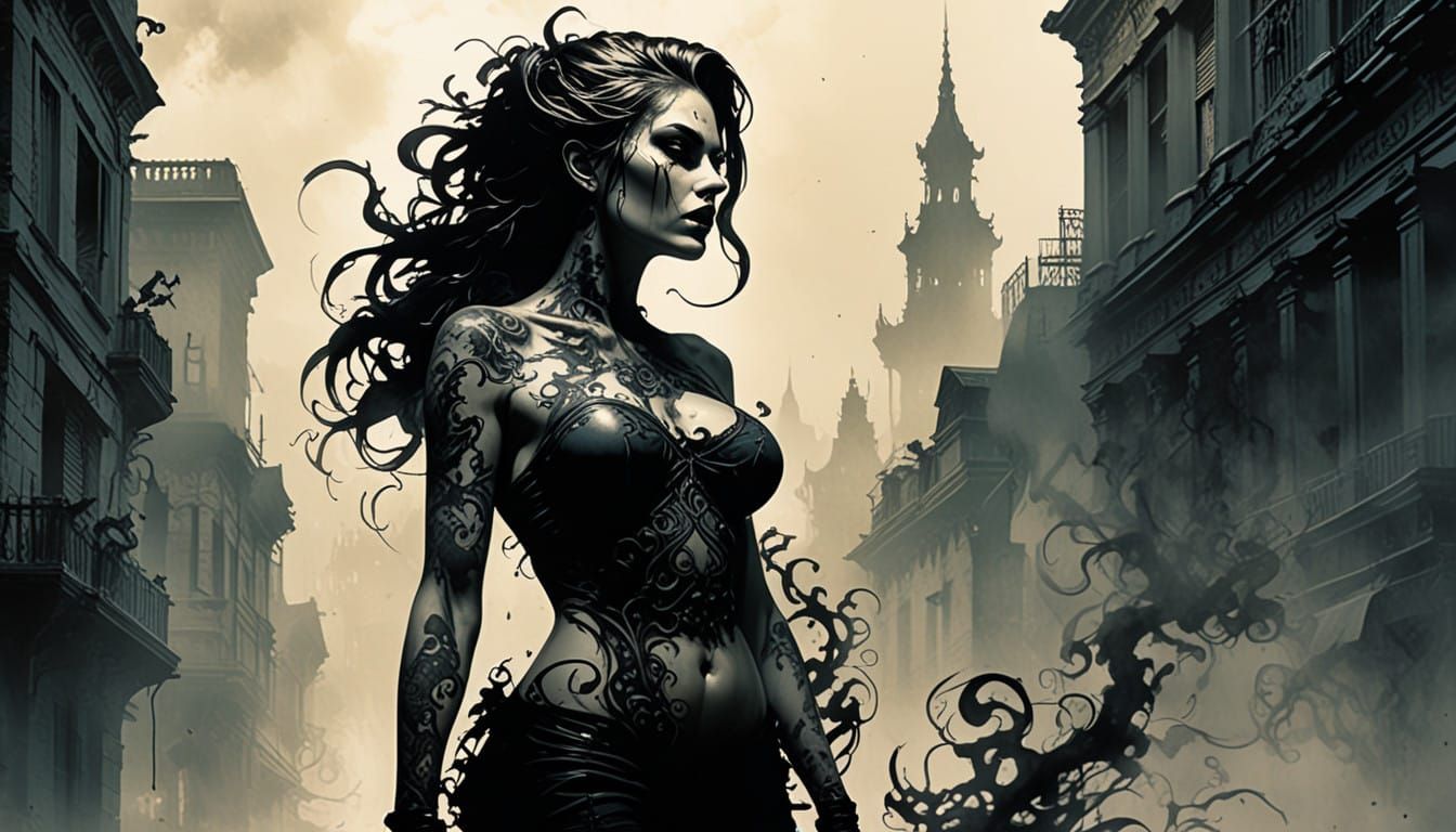 Vampire Goddess of Dark Smoke and Shadows