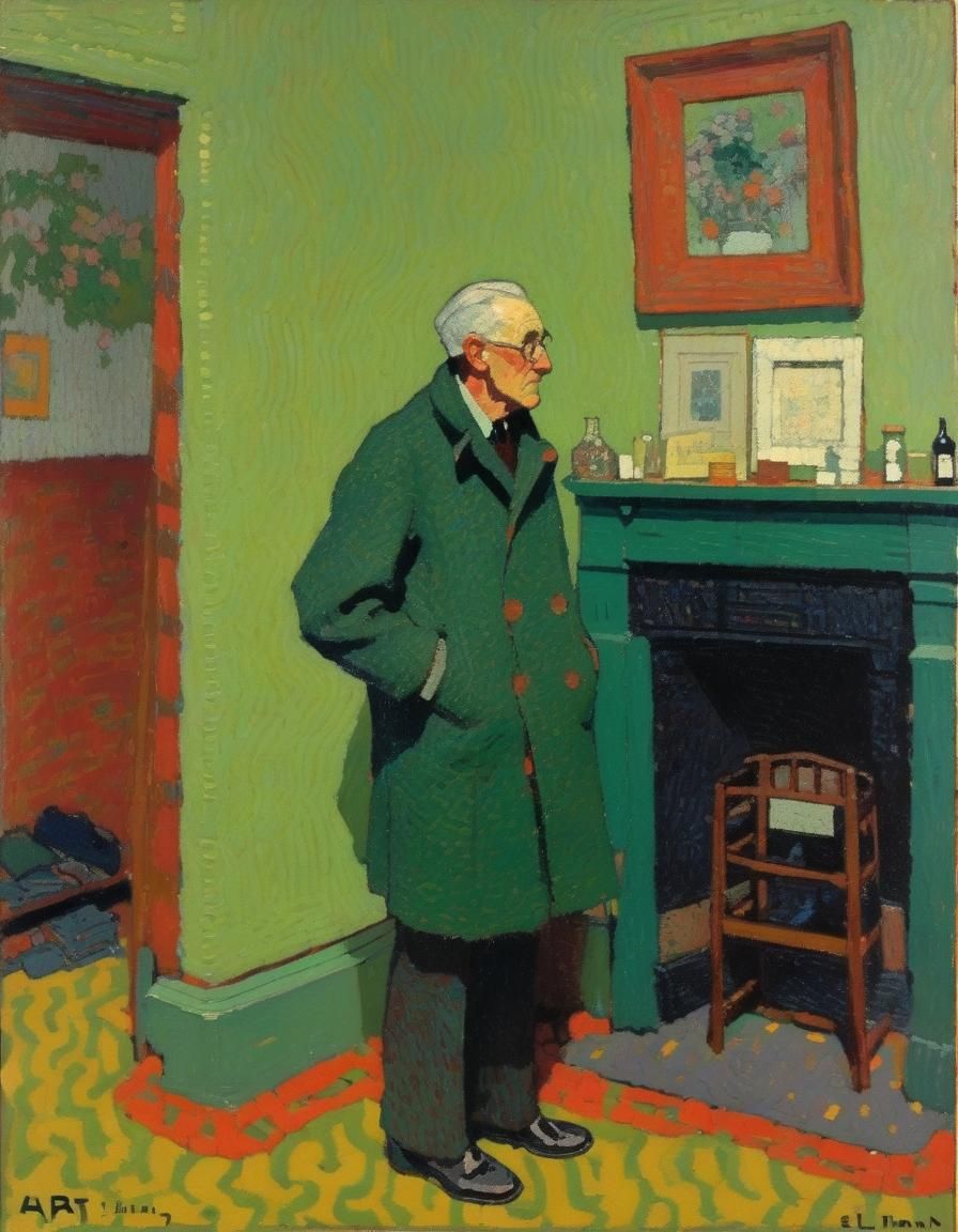 Harold Gilman Inspired Interior Scene