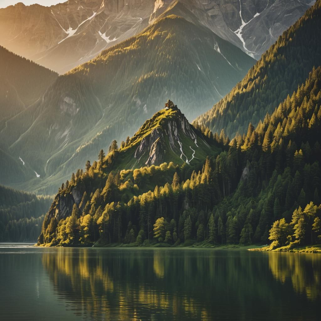 Majestic Mountain Landscape Photography at Golden Hour