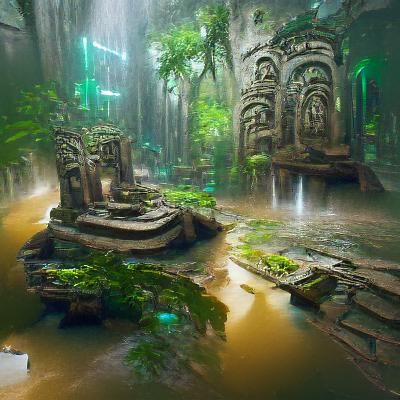 AI Generated Image of a Lost City