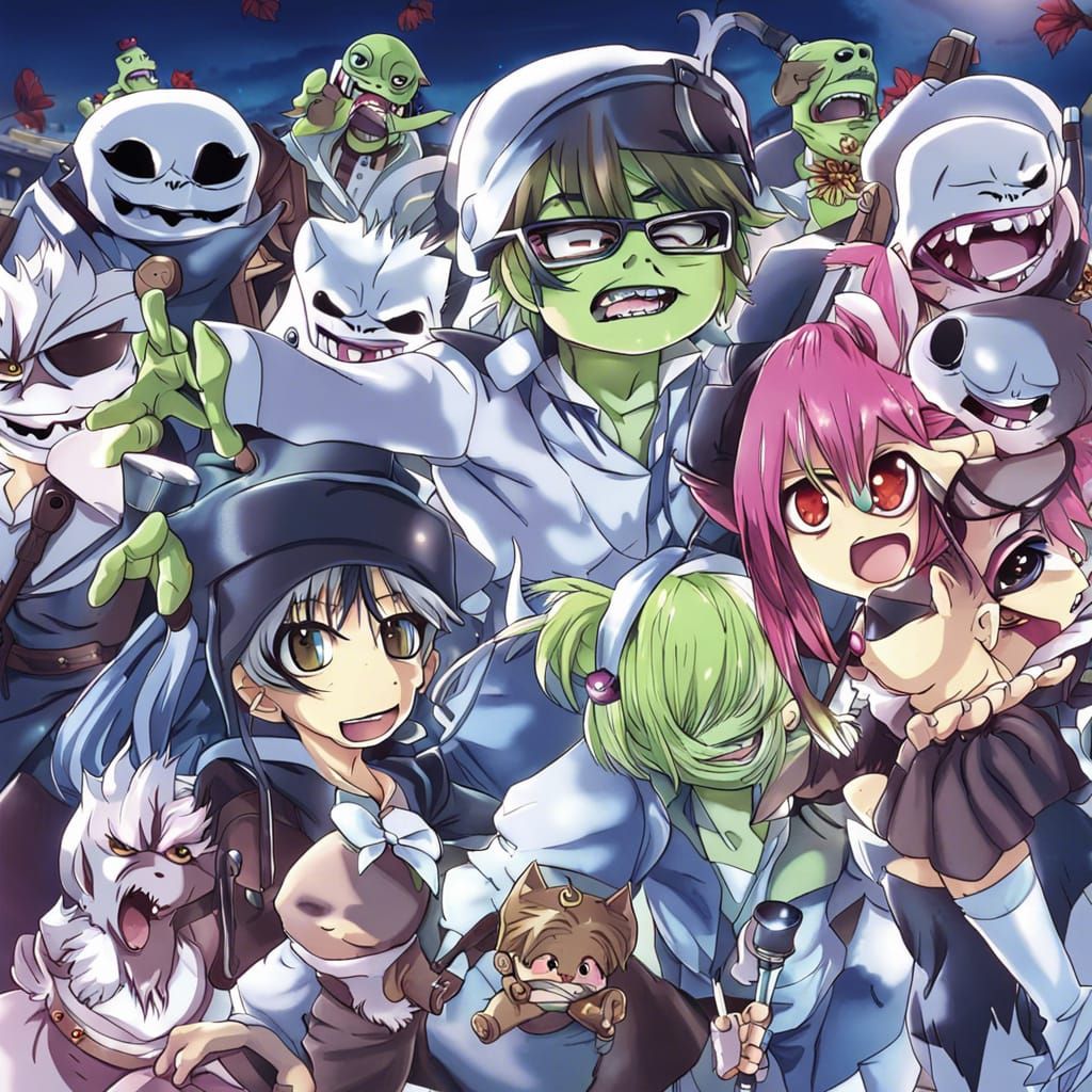 Ghoulies Gathering: Anime Key Visual Art
