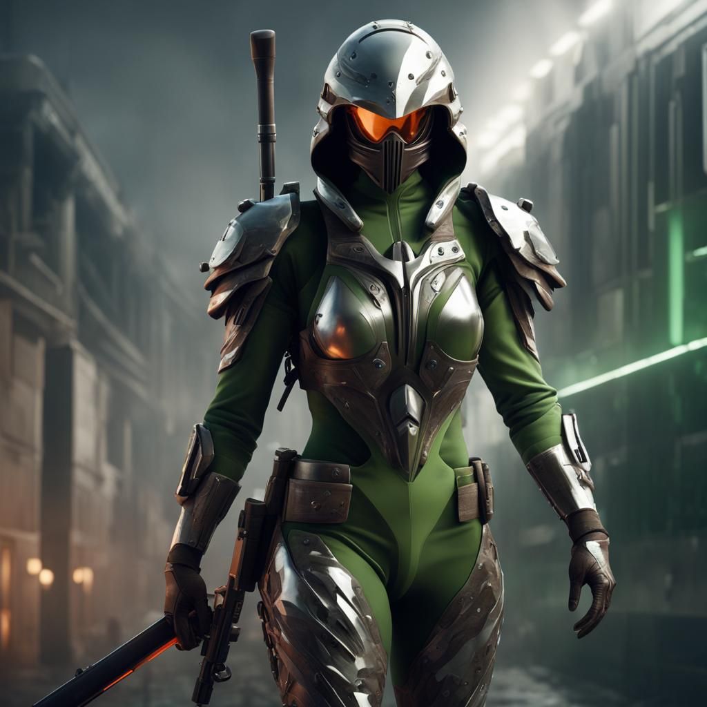 Futuristic Sci-Fi Soldiers in Detailed Armor