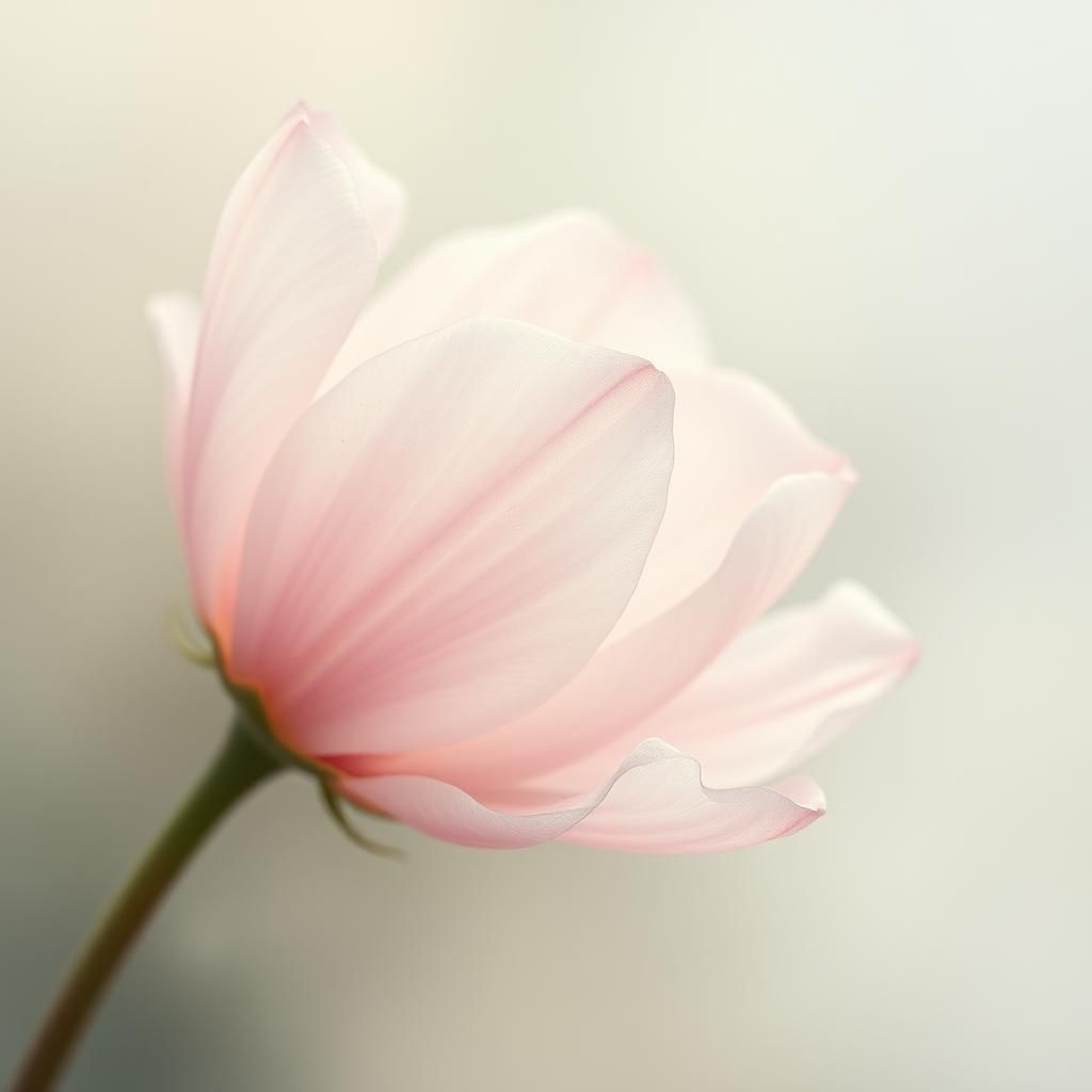 Ethereal Petals Dissolving into Mist