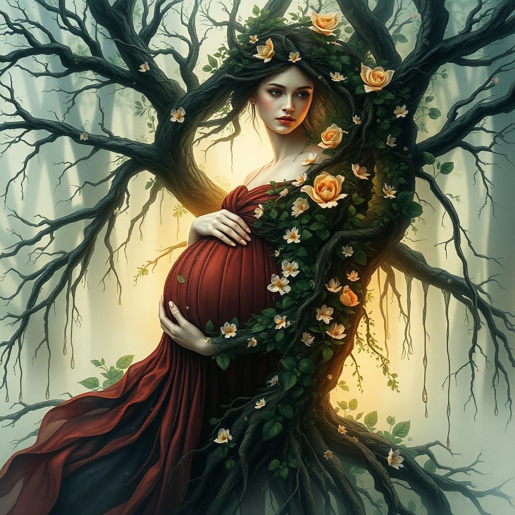 Pregnant Dryad