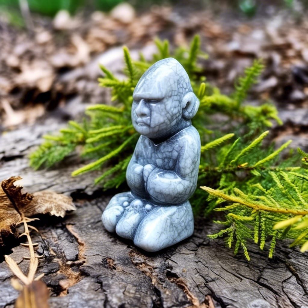 Monk Figurine