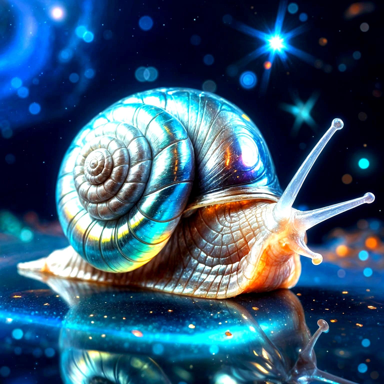 A snail in space