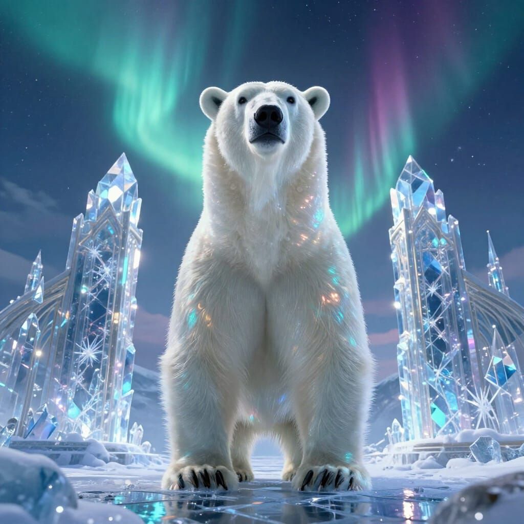 Polar Bear Guardian at Crystalline City Gates