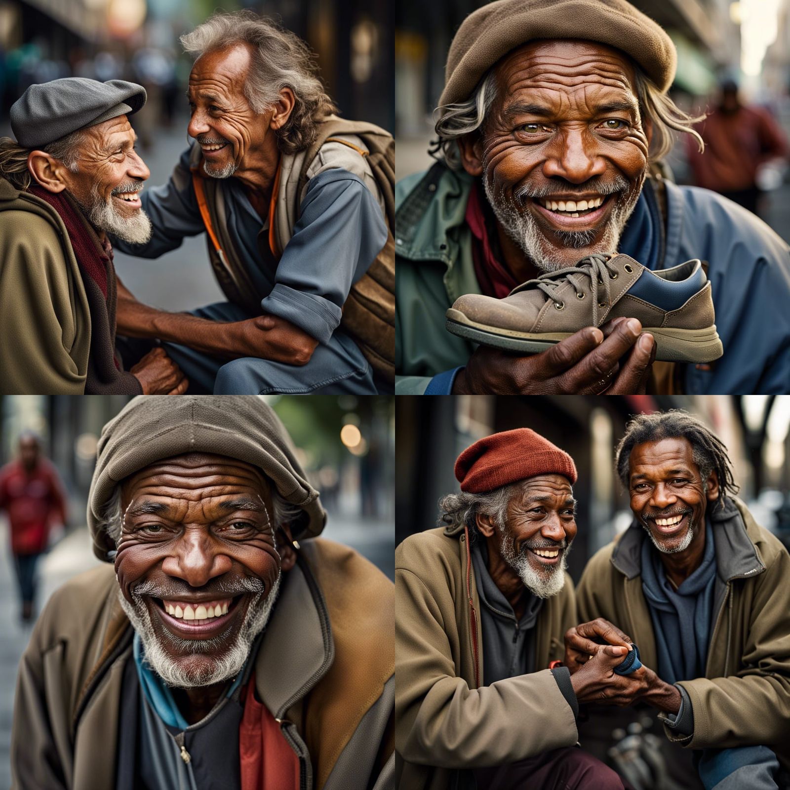 Joyful Charity: Giving Shoes Portrait