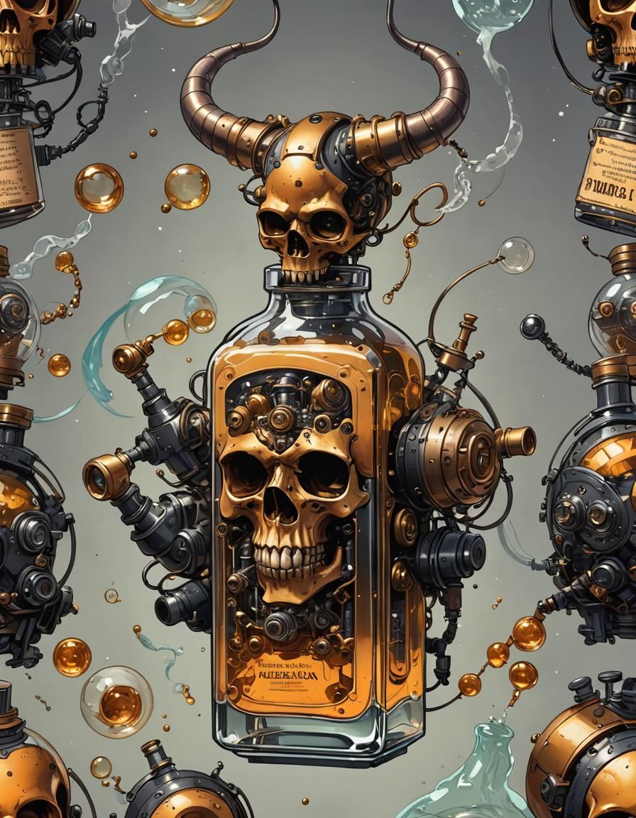 Strange Potion in Cartoon Art Style