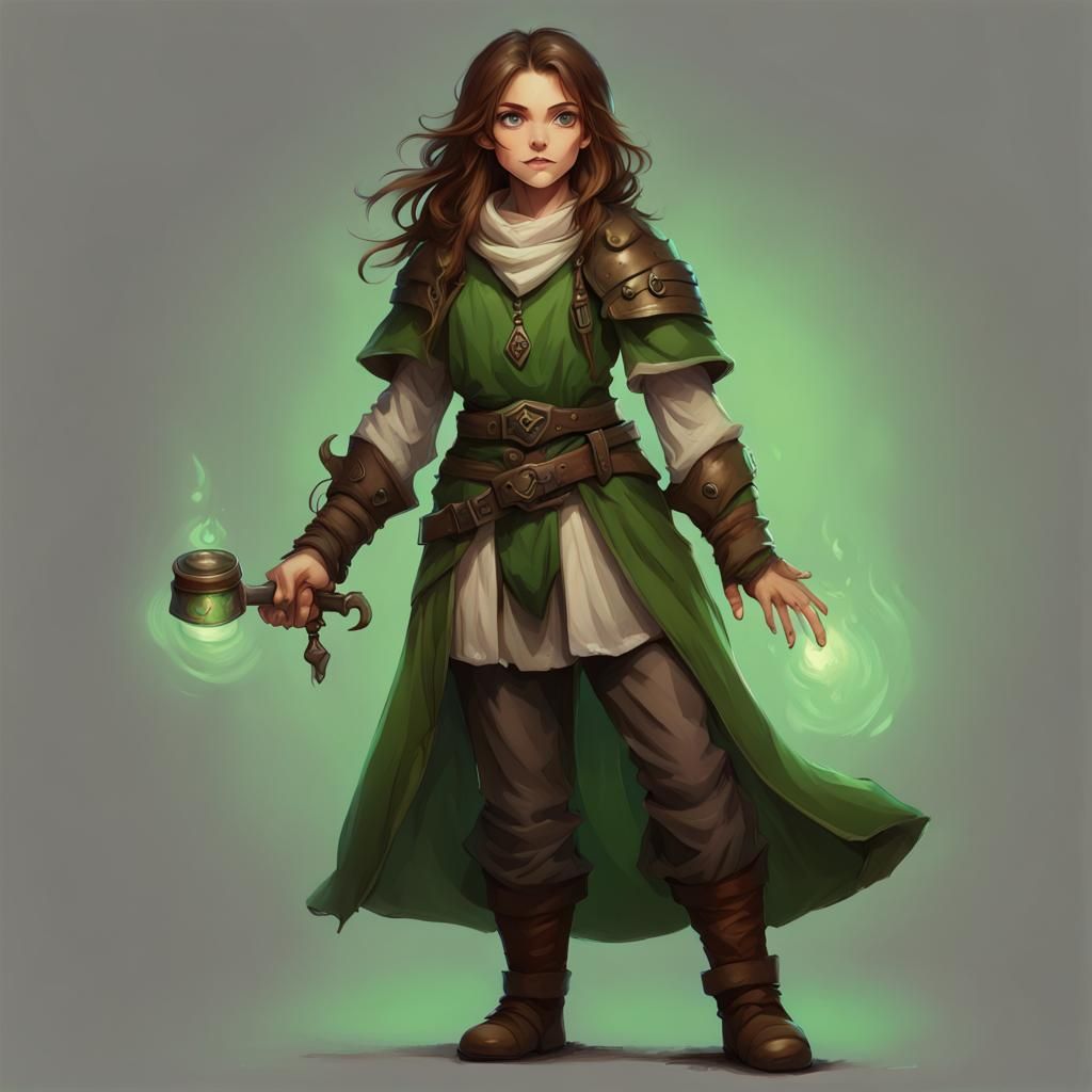 Halfling Rogue Cleric with Magic