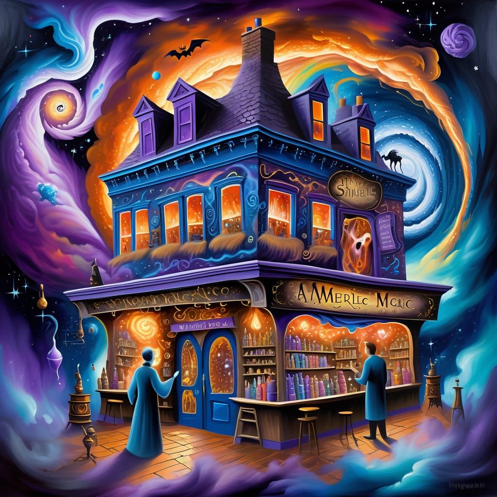 Haunted Magic Shop Drifting Through the Cosmos