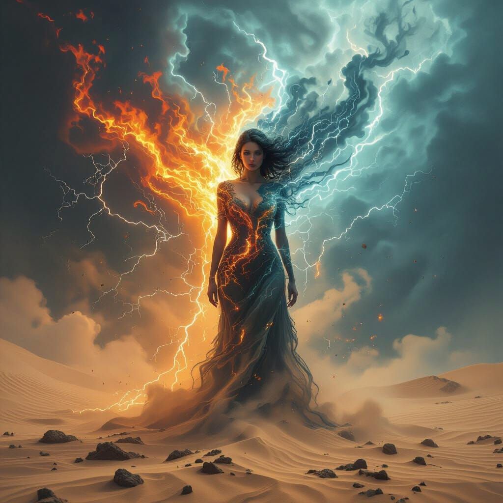 Elemental Woman: Chaos and Beauty in Harmony