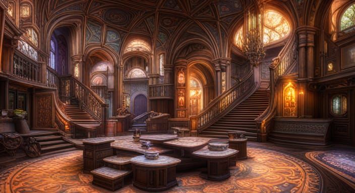 Scary Ghosts in a Volumetric Lit Fantasy