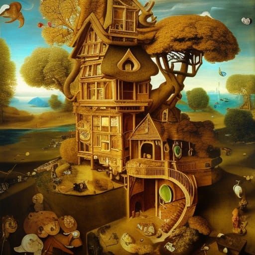 Gingerbread treehouse