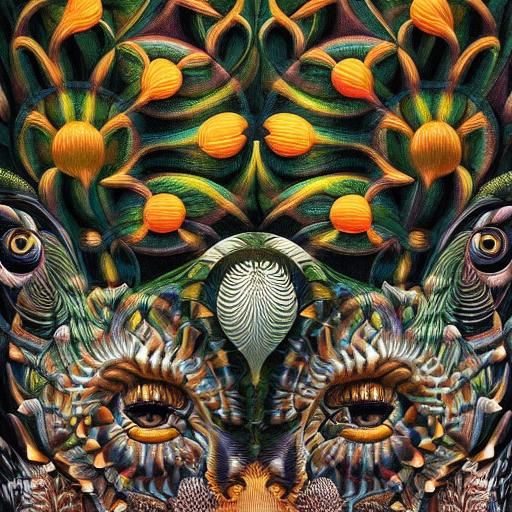 Optical Illusion: Zebra and Sloth in Mixed Media