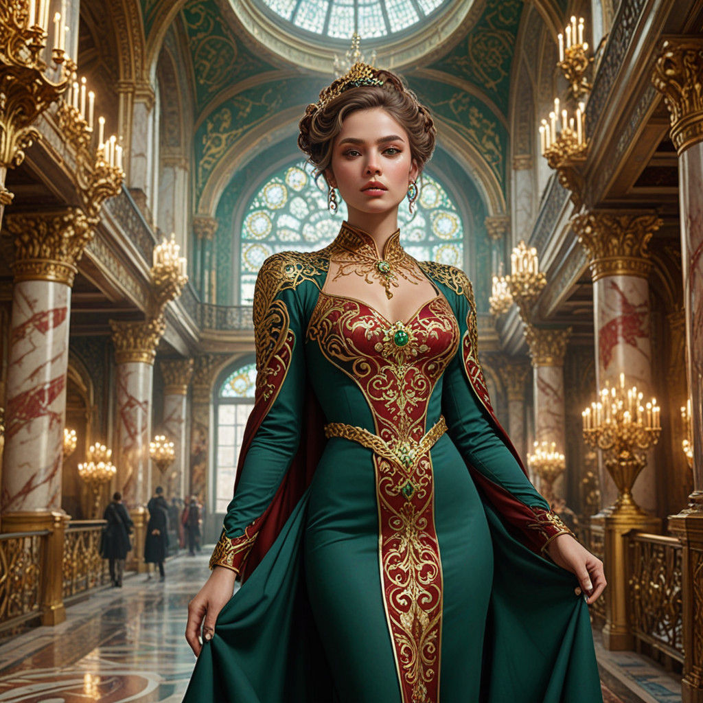 Ethereal Socialist Realism Inspired Villain