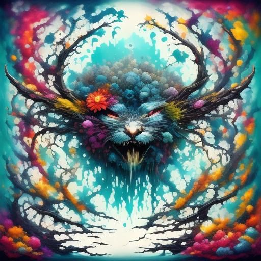 Eunoia: Horror Steampunk Surreal Full Color AI Image