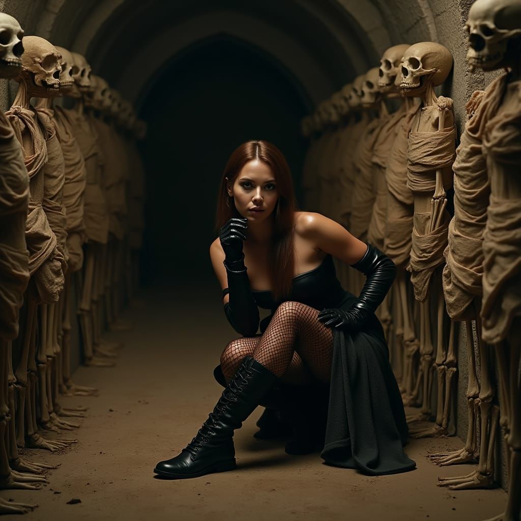 Velma Dinkley in Tomb: Hyperrealistic Magazine Cover