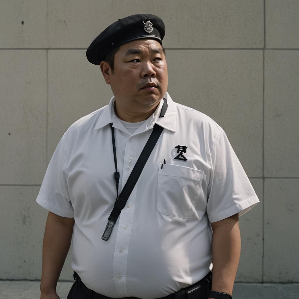 Cinematic Portrait of Man in "BLACKLIST" Shirt