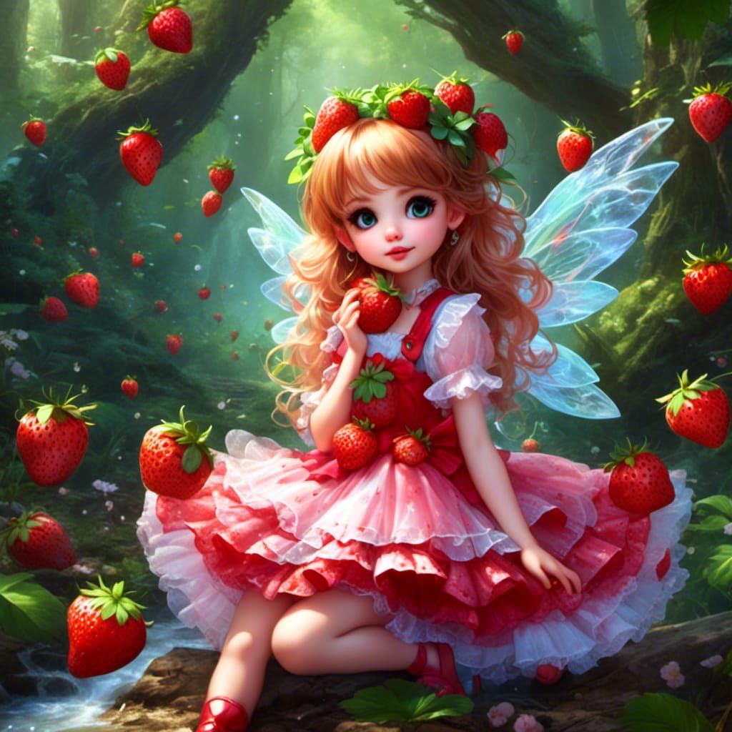 Strawberry Girl's Enchanted Forest Train Ride