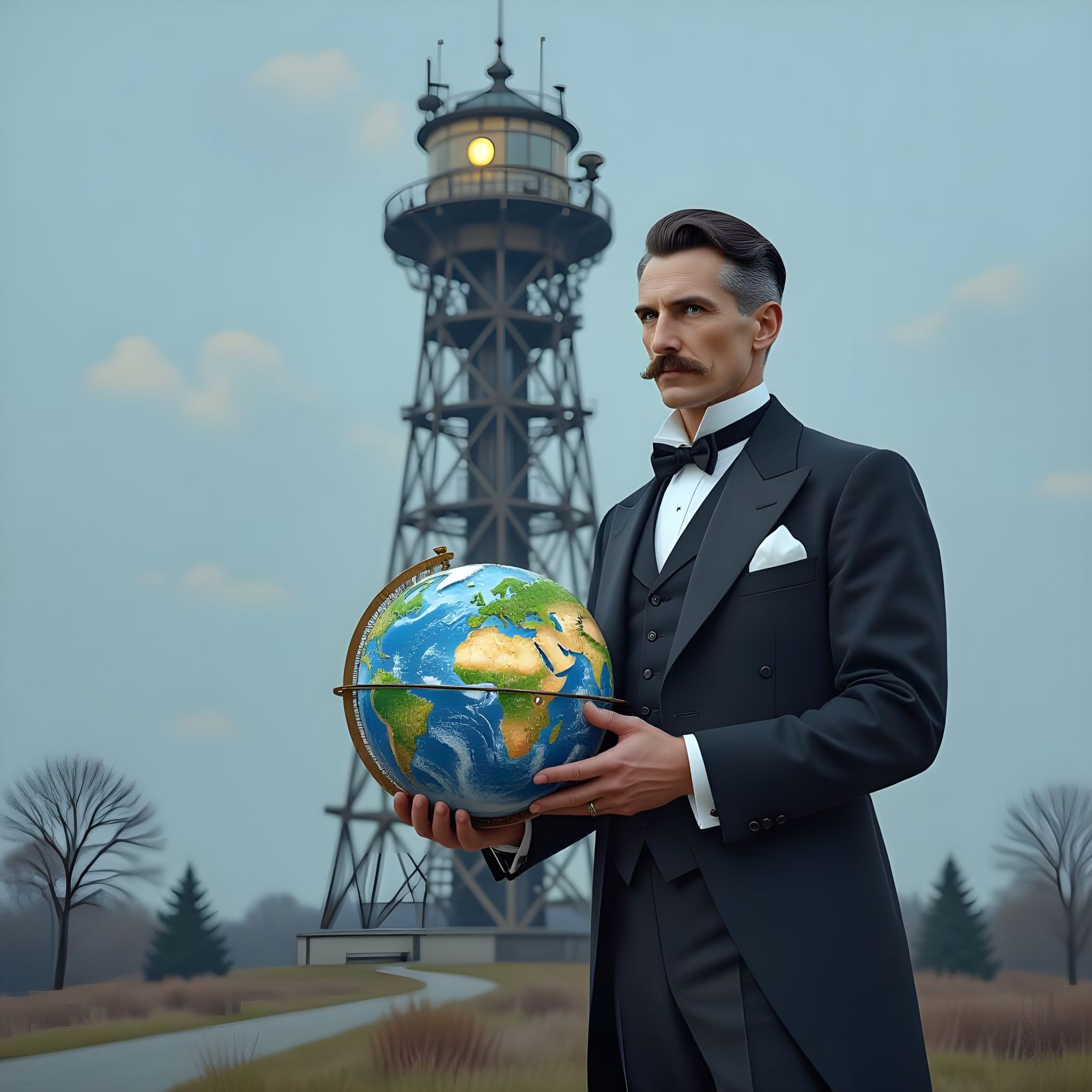 Tesla Tower on Long Island