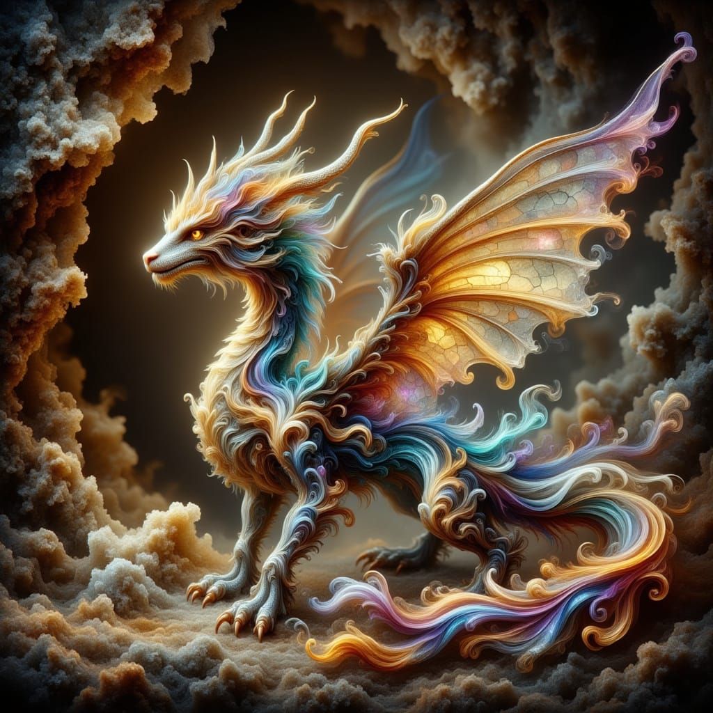 Ethereal Dragon in Treasure Cave