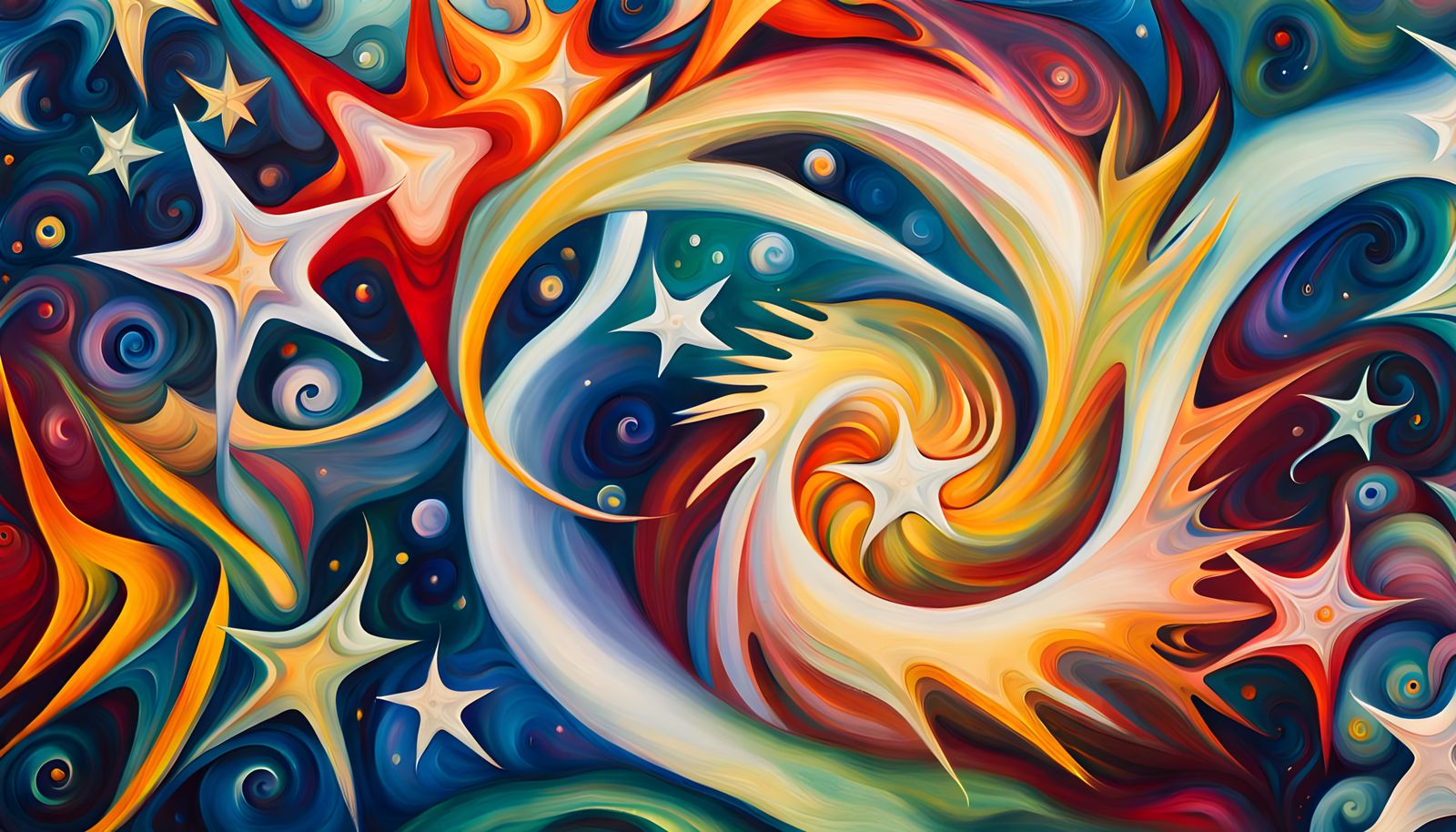 Cosmic Star Cluster Formation in Abstract Expressionism