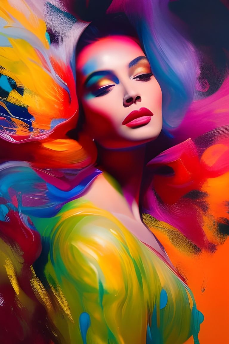 Intricate Acrylic Portrait: Mind Body Madness Method