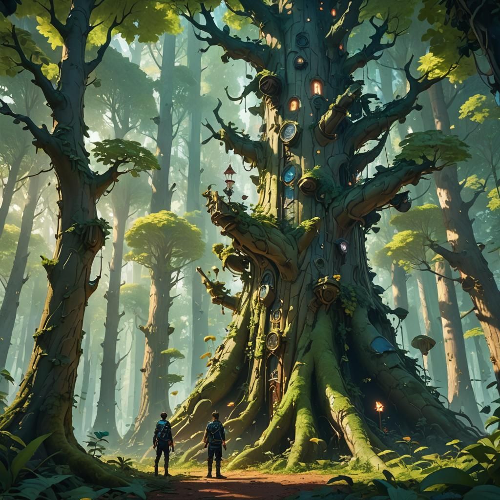 Jack and the Beanstalk in 3D Anime Style