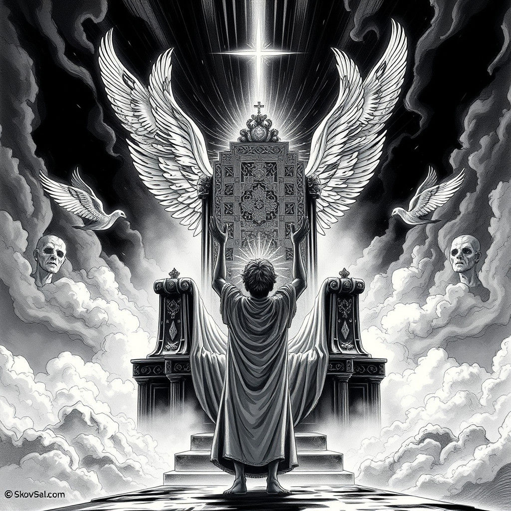 Divine Call Tattoo in Sailor Jerry Style