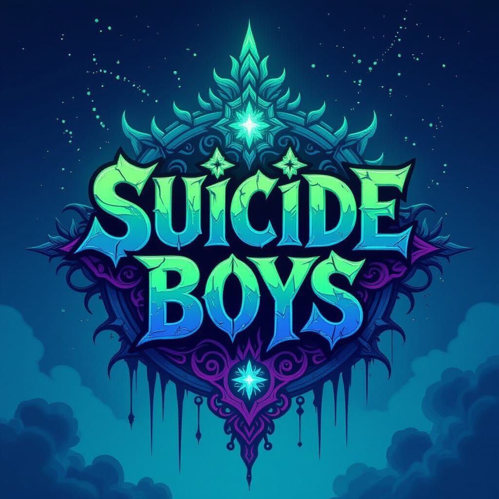 Suicide Boys Logo in Detailed Fantasy Art