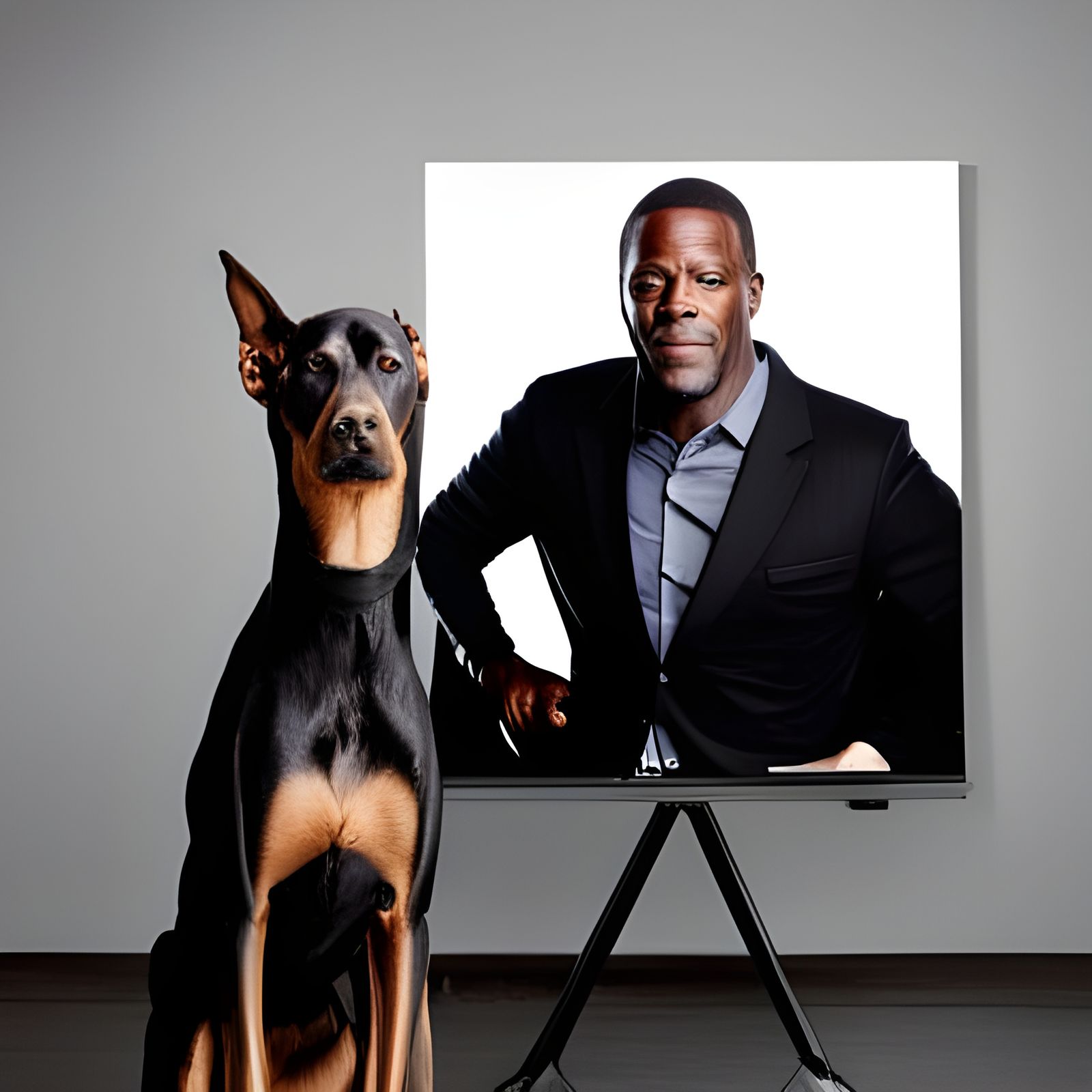 Doberman Portrait in Professional Photography Style