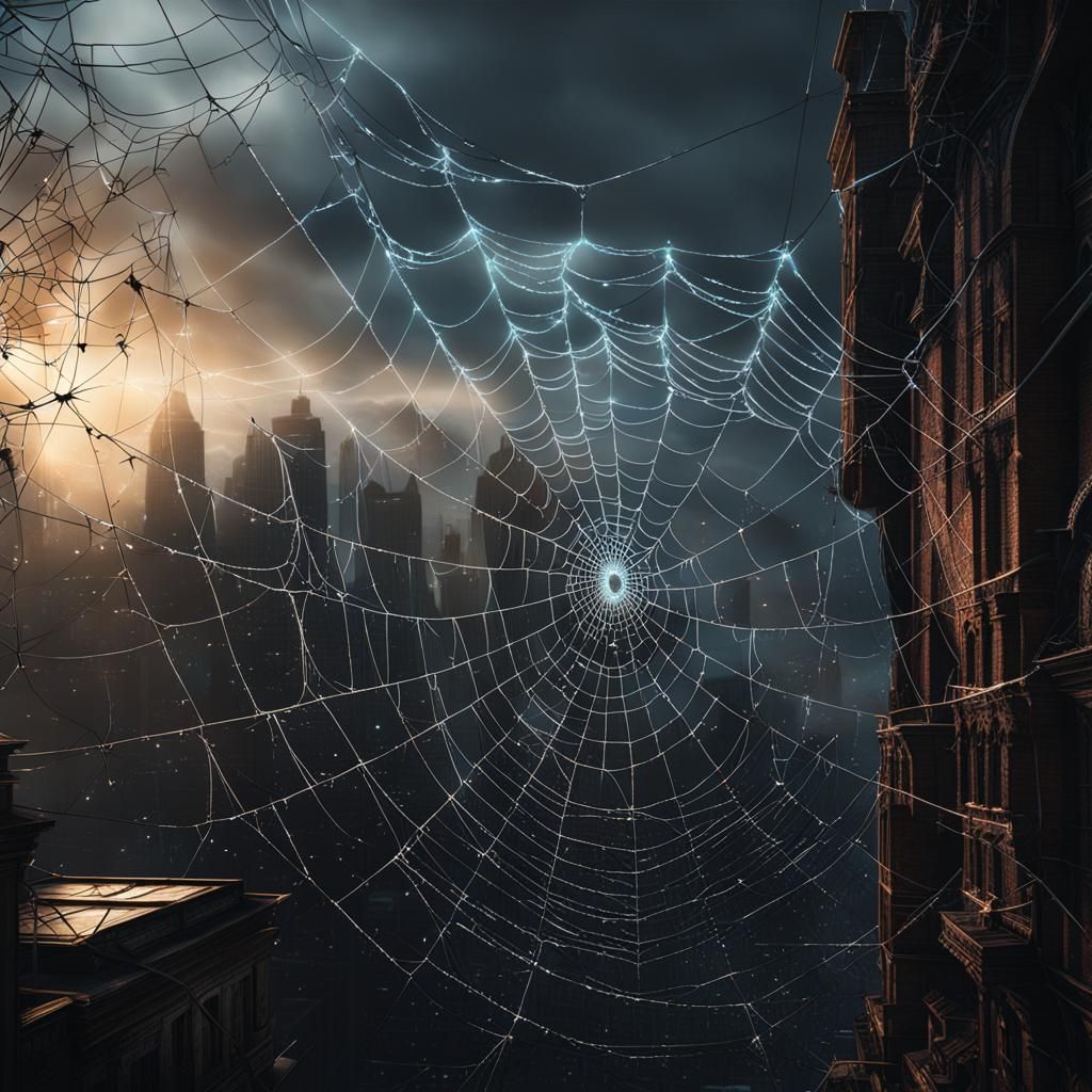 Electric Spider's Web: A Digital Matte Painting