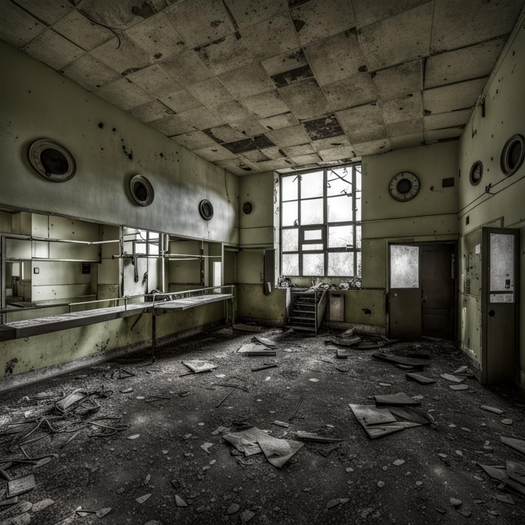 Eerie Abandoned Hospital Image