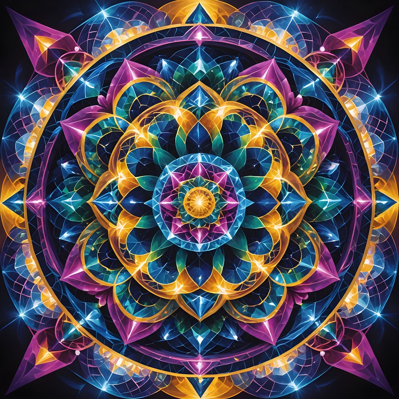 Ethereal Vortex of Sacred Geometry