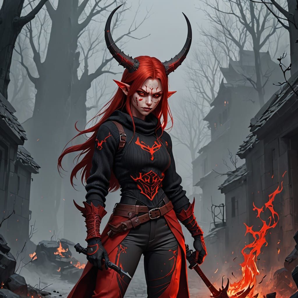 Victorian-Style Demon Hunter in the Attila Region